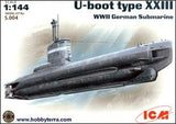 ICM Models MODEL SHIPS ICM Models 1/144 WWII German U-Boat Type XXIII Submarine Kit