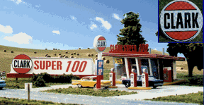 Blair Line MODEL TRAINS Blair Line HO Clark Oil Gas Station Kit