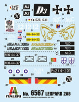Italeri MILITARY MODEL Italeri 1/35 Leopard 2A6 German Tank Kit