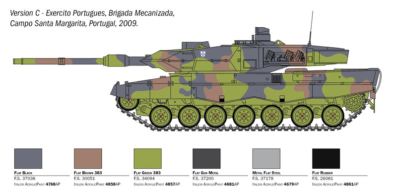 Italeri MILITARY MODEL Italeri 1/35 Leopard 2A6 German Tank Kit