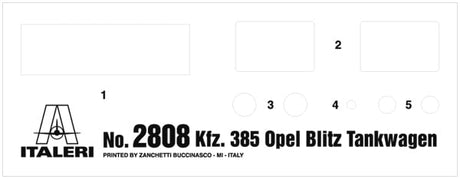 Italeri MILITARY MODEL Italeri 1/48 Opel Blitz fKz385 Tankwagen Battle of Britain 80th Anniversary Kit