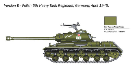 Italeri MILITARY MODEL Italeri 1/56 Soviet JS2 Stalin Heavy Tank Kit