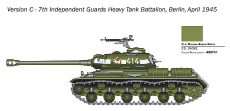 Italeri MILITARY MODEL Italeri 1/56 Soviet JS2 Stalin Heavy Tank Kit