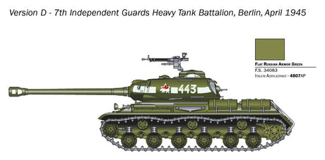 Italeri MILITARY MODEL Italeri 1/56 Soviet JS2 Stalin Heavy Tank Kit