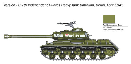 Italeri MILITARY MODEL Italeri 1/56 Soviet JS2 Stalin Heavy Tank Kit