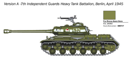 Italeri MILITARY MODEL Italeri 1/56 Soviet JS2 Stalin Heavy Tank Kit