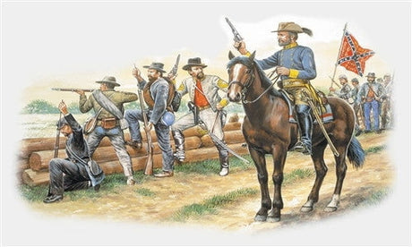 Italeri MILITARY MODEL Italeri 1/72 Confederate Infantry (50 Figures) Set