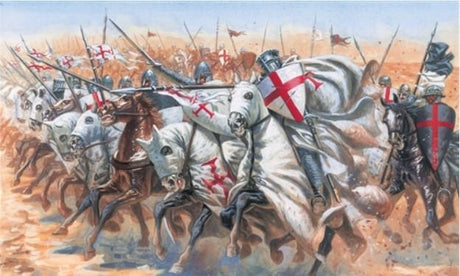 Italeri MILITARY MODEL Italeri 1/72 Medieval Era: Templar Knights (15 Mtd) Kit