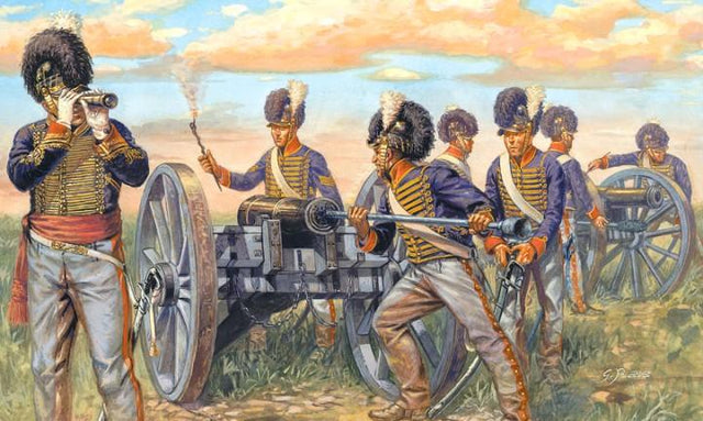 Italeri MILITARY MODEL Italeri 1/72 Napoleonic War: British Artillery (16 Figs & 4 Guns) Kit