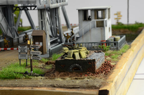 Italeri MILITARY MODEL Italeri 1/72 Pegasus Bridge Assault Battle Diorama Set (New Tool)