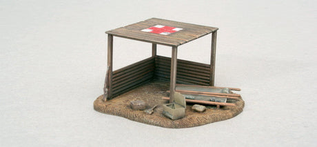 Italeri MILITARY MODEL Italeri 1/72 WWII Battlefield Buildings (First-Aid Post, Check Point & Tower) Kit