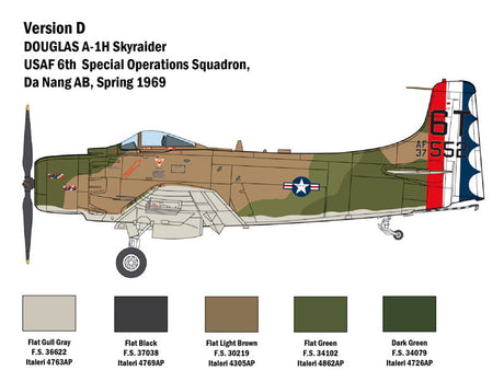 Italeri MODEL AIRCRAFT Italeri 1/48 A1-H Skyraider Fighter/Bomber Kit