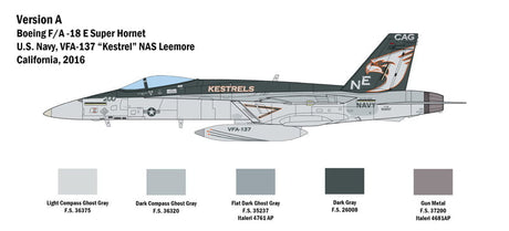 Italeri MODEL AIRCRAFT Italeri 1/48 F/A18E Super Hornet Fighter Kit