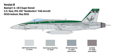 Italeri MODEL AIRCRAFT Italeri 1/48 F/A18E Super Hornet Fighter Kit