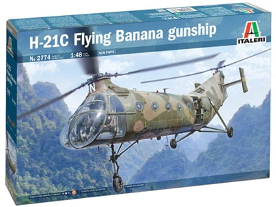 Italeri MODEL AIRCRAFT Italeri 1/48 H-21C "Flying Banana" Gunship Kit