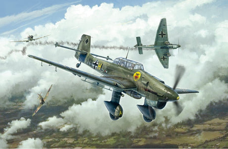 Italeri MODEL AIRCRAFT Italeri 1/48 Ju87 Stuka 2-Seater Dive Bomber/Attacker Battle of Britain 80th Anniversary Kit