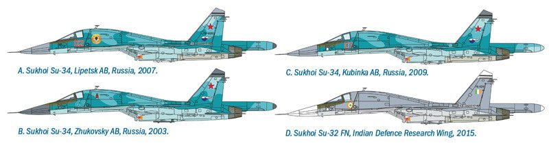 Italeri MODEL AIRCRAFT Italeri 1/72 Sukhoi SU-34/32 Fullback Kit