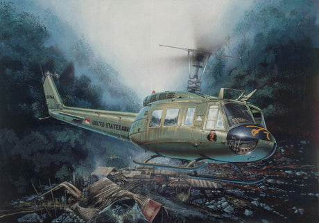 Italeri MODEL AIRPLANES Italeri 1/48 UH1D Iroquois Helicopter Kit