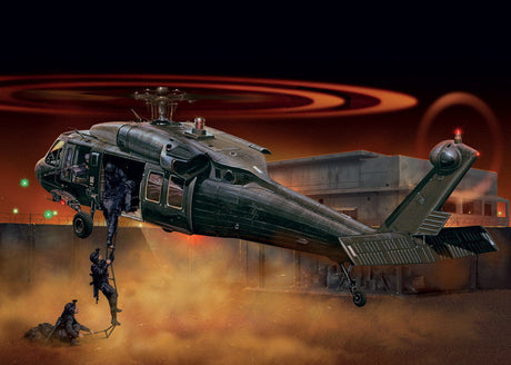 Italeri MODEL AIRPLANES Italeri 1/48 UH60/MH60 Black Hawk Night Raid Helicopter Kit