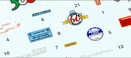 Italeri MODEL CARS Italeri 1/12 Fiat 500F Version 1968 Car (New Tool) Kit