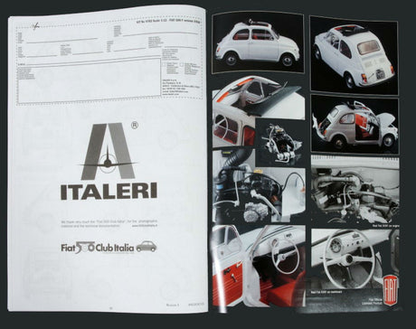 Italeri MODEL CARS Italeri 1/12 Fiat 500F Version 1968 Car (New Tool) Kit