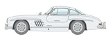 Italeri MODEL CARS Italeri 1/16 Mercedes Benz 300SL Gullwing Car Kit
