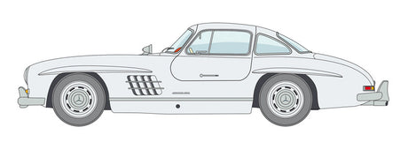 Italeri MODEL CARS Italeri 1/16 Mercedes Benz 300SL Gullwing Car Kit