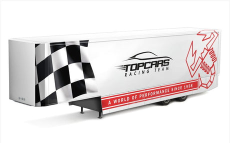 Italeri MODEL CARS Italeri 1/24 22-Ft Fifth Wheel Racing Transport Trailer Kit