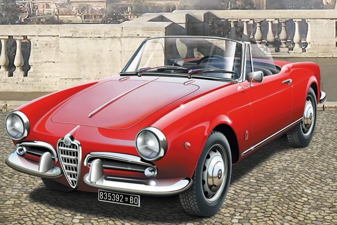 Italeri MODEL CARS Italeri 1/24 Alfa Romeo Giulietta Spider 1300 Car Kit