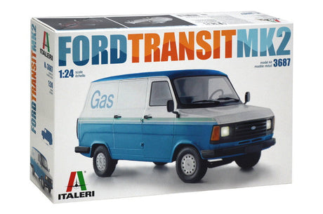 Italeri MODEL CARS Italeri 1/24 Ford Transit Van Mk. II Kit