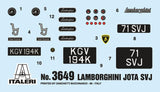 Italeri MODEL CARS Italeri 1/24 Lamborghini Miura JOTA SVJ Kit