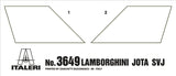 Italeri MODEL CARS Italeri 1/24 Lamborghini Miura JOTA SVJ Kit