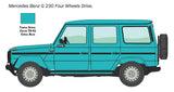 Italeri MODEL CARS Italeri 1/24 Mercedes Benz G230 SUV Kit