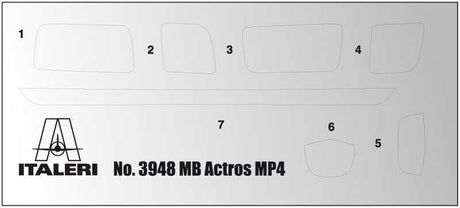 Italeri MODEL CARS Italeri 1/24 Mercedes-Benz MP4 Big Space Kit