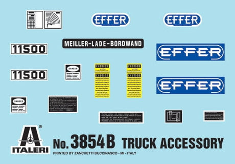 Italeri MODEL CARS Italeri 1/24 Truck Accessories Set II w/Pivoting Lifting Crane Kit