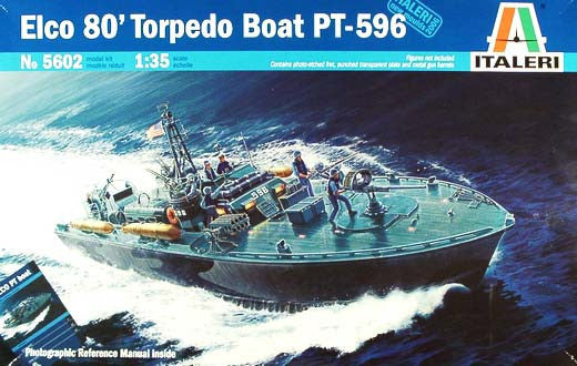 Italeri MODEL SHIPS Italeri 1/35 Elco 80' PT596 Torpedo Boat Kit