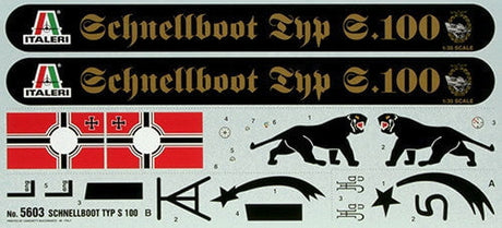 Italeri MODEL SHIPS Italeri 1/35 WWII Schnellboot Type S100 Military Boat Kit