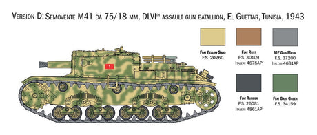 Italeri WARGAMING Italeri 1/56 Scale  Italian Tanks & Semoventi Tank Kit