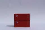 Jacksonville Terminal Company JTC MODEL TRAINS 205330 CAI 20' Std. height containers with Magnetic system, Corrugated-side N Scale