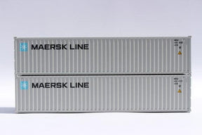 Jacksonville Terminal Company JTC MODEL TRAINS 405308 MAERSK LINE 40' Standard Height 8'6 corrugated side steel container N Scale