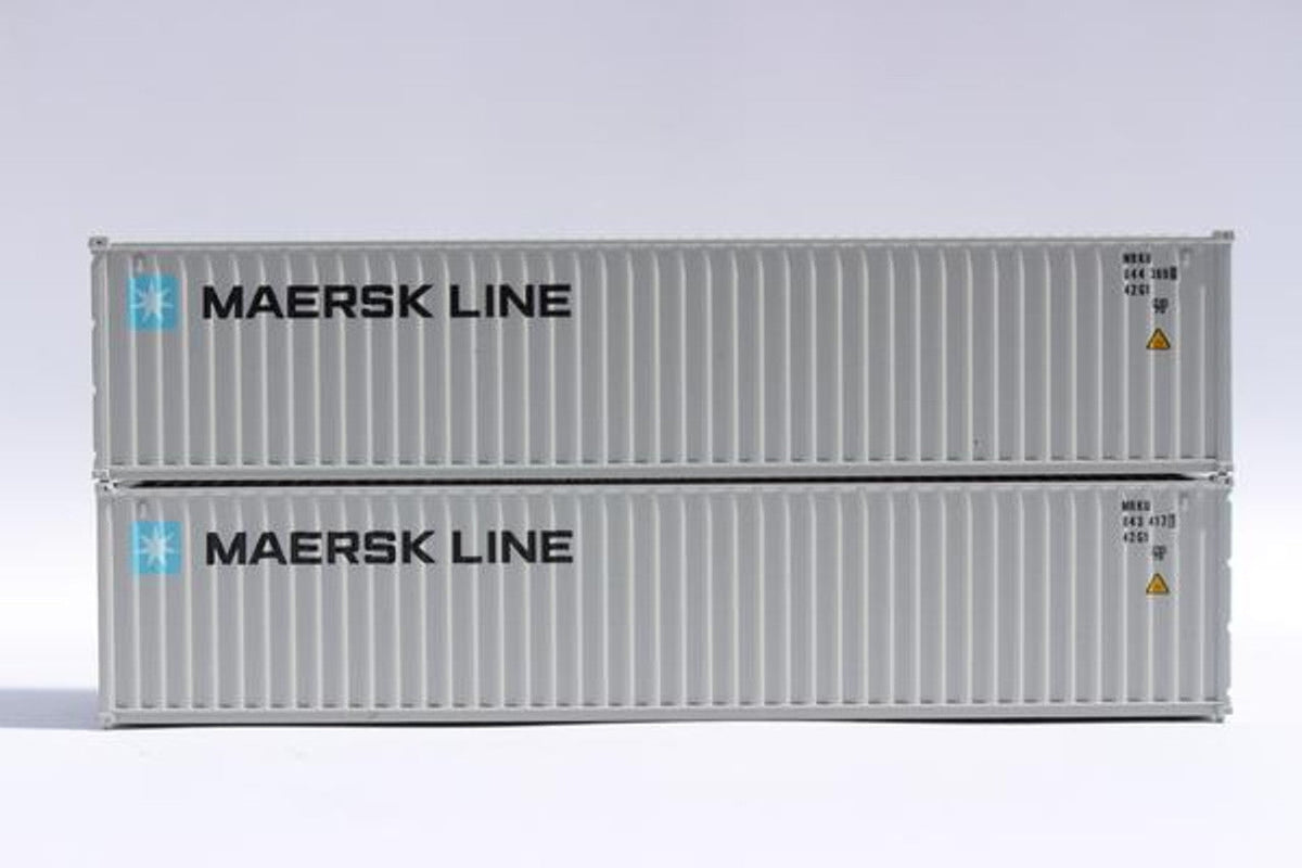 Jacksonville Terminal Company JTC MODEL TRAINS 405308 MAERSK LINE 40' Standard Height 8'6 corrugated side steel container N Scale