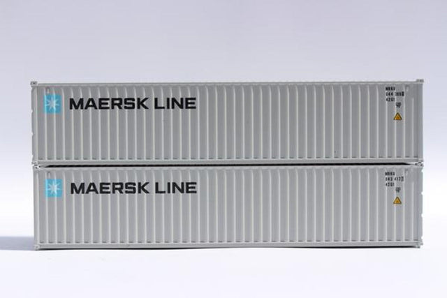 Jacksonville Terminal Company JTC MODEL TRAINS 405308 MAERSK LINE 40' Standard Height 8'6 corrugated side steel container N Scale