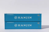 Jacksonville Terminal Company JTC MODEL TRAINS 405320 HANJIN 40' Standard Height 8'6 corrugated side container N Scale