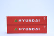 Jacksonville Terminal Company JTC MODEL TRAINS 405323 HYUNDAI 40' Standard Height 8'6 corrugated side steel container N Scale