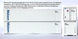 Jacksonville Terminal Company JTC MODEL TRAINS 405523 Matson 40' Standard Height 8'6 2-P-44-P-2 Panel side standard wave corrugations containers N Scale