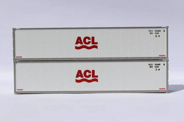 Jacksonville Terminal Company JTC MODEL TRAINS 405651 ACL 40' Standard height (8'6") Smooth-side containers N Scale