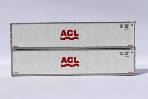 Jacksonville Terminal Company JTC MODEL TRAINS 405651 ACL 40' Standard height (8'6") Smooth-side containers N Scale
