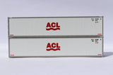 Jacksonville Terminal Company JTC MODEL TRAINS 405651 ACL 40' Standard height (8'6") Smooth-side containers N Scale