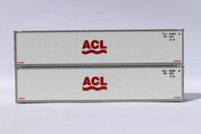 Jacksonville Terminal Company JTC MODEL TRAINS 405651 ACL 40' Standard height (8'6") Smooth-side containers N Scale