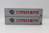 Jacksonville Terminal Company JTC MODEL TRAINS 405657 MITSUI OSK 40' Standard height (8'6") Smooth-side containers N Scale